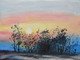 Sun Rise Painting (ART_325_6262) - Handpainted Art Painting - 12in X 9in