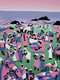 Fisherman daily life 4 (ART_6412_44430) - Handpainted Art Painting - 36in X 48in