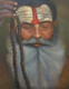 Sadhu (ART_6974_44422) - Handpainted Art Painting - 24in X 30in