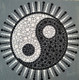 Yin and Yang Mandala (ART_5398_44415) - Handpainted Art Painting - 10in X 10in