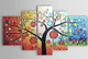 Happiness Tree - Handpainted Art Painting - 72in X 36in