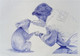 Being human (ART_3306_44482) - Handpainted Art Painting - 15in X 11in