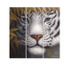 tiger, white tiger, wild animal, multi piece tiger painting, animal multipiece painting, tiger with leaves, hunt, hunting