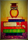 BOOK OWL (ART_5271_44716) - Handpainted Art Painting - 12in X 18in
