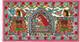Madhubani - Vidaai doli kahaar (PRT_7230_44782) - Canvas Art Print - 20in X 11in