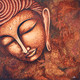Buddha in Autumn (ART_7242_44945) - Handpainted Art Painting - 24in X 24in