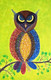 Colorful Eagle with Sparkling Eyes (ART_7247_45159) - Handpainted Art Painting - 20in X 30in