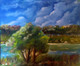 Landscape2 (ART_574_45147) - Handpainted Art Painting - 12in X 10in