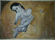 Figure from Broken marble (ART_3993_45175) - Handpainted Art Painting - 22in X 18in
