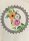 Floral- Antique Clock Mandala (ART_7253_45366) - Handpainted Art Painting - 12in X 17in