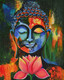 Buddha (ART_7240_44913) - Handpainted Art Painting - 16in X 20in