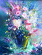 Flower painting  (ART_6706_45466) - Handpainted Art Painting - 18in X 24in