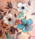 Flower painting  (ART_6706_45459) - Handpainted Art Painting - 15in X 15in