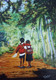 Village education  (ART_7272_45751) - Handpainted Art Painting - 12in X 16in