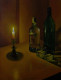 Vodka In The Candle Light Painting (ART_4415_45986) - Handpainted Art Painting - 24in X 20in