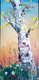 Growth symbol- tree bark (ART_7291_46100) - Handpainted Art Painting - 12in X 24in