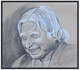 Dr Apdul Kalam (ART_1388_46030) - Handpainted Art Painting - 24in X 24in