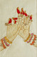 The Dharamachakra Mudra (ART_5978_36973) - Handpainted Art Painting - 9in X 12in