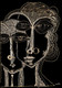 Is It You Or Is It Me? (ART_5978_36965) - Handpainted Art Painting - 9in X 12in
