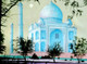 Blue taj (ART_5868_46272) - Handpainted Art Painting - 32in X 23in