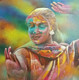 Amalgamation (ART_5114_46315) - Handpainted Art Painting - 24in X 24in