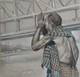 Veneration  (ART_5114_46310) - Handpainted Art Painting - 24in X 24in