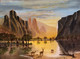 Yosemite Vally (ART_7328_46478) - Handpainted Art Painting - 20in X 15in