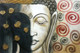 Buddha (Shadow) (ART_1229_46452) - Handpainted Art Painting - 36in X 24in
