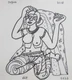 Women Pen & Ink on Paper by Modern Artist (ART_7308_46592) - Handpainted Art Painting - 10in X 11in