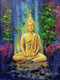 Buddha - Nirvana (ART_3674_46574) - Handpainted Art Painting - 12in X 16in