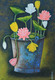 Lotus-CSH0034 (ART_223_46572) - Handpainted Art Painting - 24in X 30in