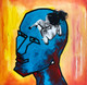 The Mind (ART_7336_46554) - Handpainted Art Painting - 24in X 24in