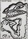 Reptile Ink & Brush on Paper by Modern Artist (ART_7308_46611) - Handpainted Art Painting - 7in X 10in