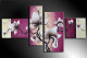 Flower, flowers, blossom, white blossom, multi piece flower, multi piece white flower, voilet