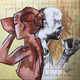 The Pair (ART_7336_47212) - Handpainted Art Painting - 24in X 24in