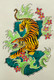 Ferocious Tigerrrr! (ART_7363_47043) - Handpainted Art Painting - 8in X 12in