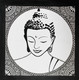 Buddha Mandala (ART_7253_47021) - Handpainted Art Painting - 12in X 12in