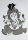 Ganesh Mandala (ART_7253_47017) - Handpainted Art Painting - 12in X 18in