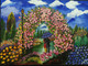 Date in the park (ART_7381_47294) - Handpainted Art Painting - 16in X 12in