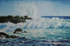 Waves Attack (ART_7373_47253) - Handpainted Art Painting - 22in X 15in