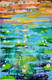 Sunset by the lake (ART_7368_47083) - Handpainted Art Painting - 14in X 21in