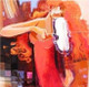 Music 4 - 24in X 36in,Lady,Music,Sound,musical insrtument,guiter,Oil Colors,Canvas,Community Artists Group,Museum Quality - 100% Handpainted