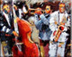 Music 6 - 36in X 24in,Music,Sound,RTCS_25_3624,Oil Colors,Canvas,Community Artists Group,Museum Quality - 100% Handpainted
