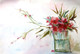FLOWERS OF BAMBOO (ART_7410_47701) - Handpainted Art Painting - 11in X 8in