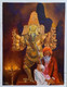 Ganeshji (ART_7450_48081) - Handpainted Art Painting - 12in X 15in