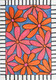 Pinkong flower bed (ART_7427_48017) - Handpainted Art Painting - 8in X 12in