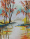 Cherry blossom (ART_7255_47988) - Handpainted Art Painting - 11in X 14in