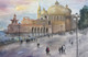 Paradise Palace- Hand-painted Acrylic Painting (ART_7482_48448) - Handpainted Art Painting - 21in X 14in