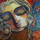SHE-I (ART_1469_48535) - Handpainted Art Painting - 20in X 20in