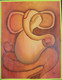ShreeGanesha (ART_7501_48660) - Handpainted Art Painting - 18in X 24in